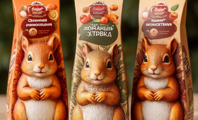 Дизайн упаковки в виде белки и других грызунов